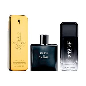 Coffret Prestige Élégant – 1 Million, Bleu de Chanel et 212 VIP Black [100 ml]