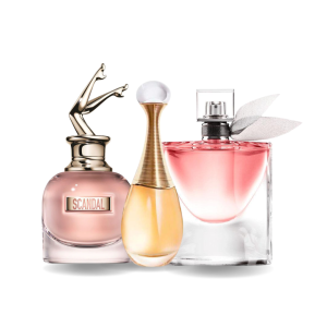 Coffret Rêve Lumineux – Scandal de Jean Paul Gaultier, J’adore de Dior et La Vie Est Belle de Lancôme [100 ml]